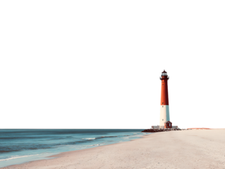 Iconic Barnegat Lighthouse Coastal Landmark Artwork