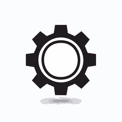 Setting black vector icon