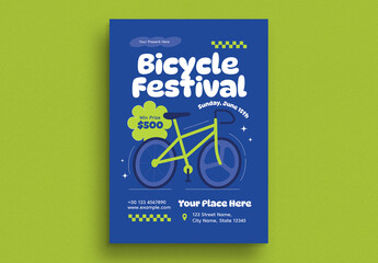 Funky Cycling Event Flyer
