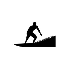 surfer silhouette vector