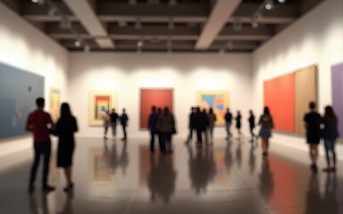 Abstract blur Expo,Large room for the event.Exhibition. High quality