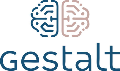 Logo of Gestalt, a company focused on brain research, featuring a modern design with abstract elements representing cognition.