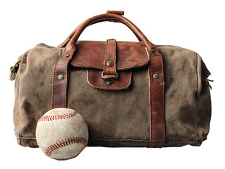 Baseball Bag on White Background