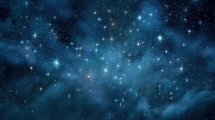 Fototapeta premium Vast Dark Space Filled With Stars and Nebulae