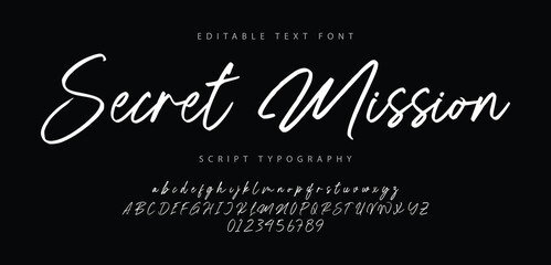 Signature Modern Branding Font. Elegant Script Signature Font for Wedding Invitations, Business Branding, and Fashion Projects . vector illustration 
