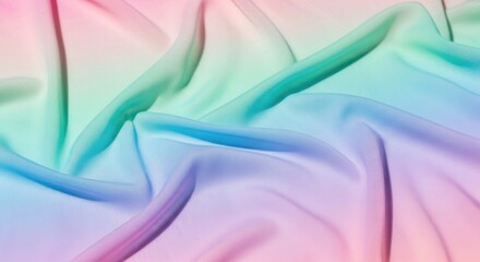 Obraz premium Colorful Satin Fabric with Soft Light and Smooth Texture in Pastel Shades