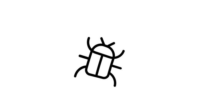 Simple Bug Icon Animation Concept for UI and Game Design.