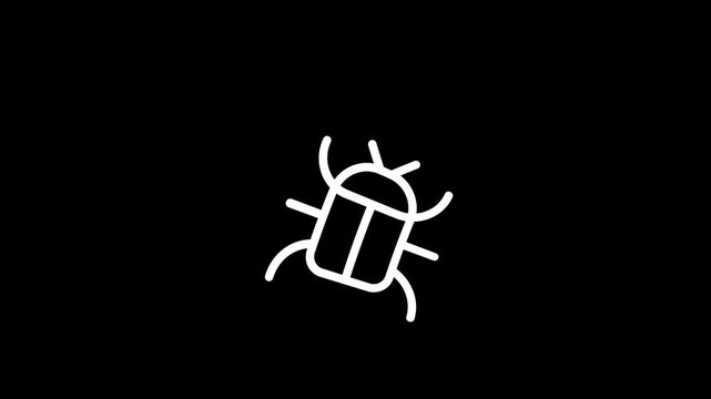 Simple Bug Icon Animation Concept for UI and Game Design.