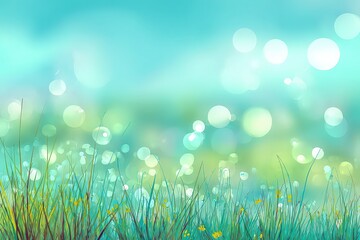 Fototapeta premium Abstract Meadow Background With Blurry Colors