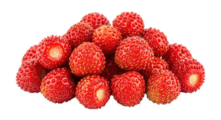 Isolated Wild Strawberries