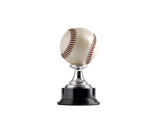 Baseball Trophy Illustration On White Background
