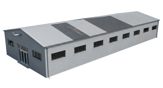 Isolated Industrial Building