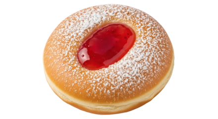 Isolated Jam Donut