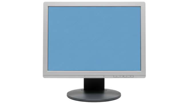 Isolated Computer Monitor