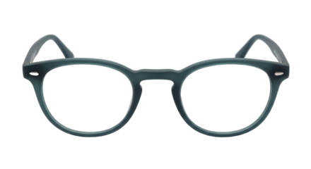 Isolated Dark Green Glasses