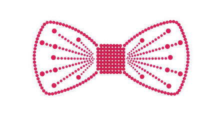 Isolated Bow Tie Polka Dots Pattern