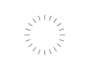 Obraz premium Simple radiating lines in a circle