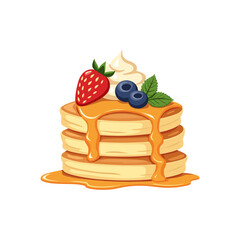 Pancakes vector, illustration
