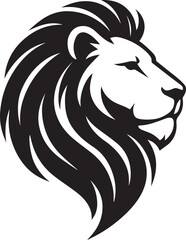 Fototapeta premium lion vector in black and white