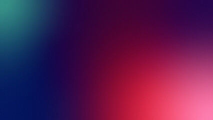 Black deep gradient abstract background with crimson, scarlet, magenta, purple and teal. Color gradient ombre blend with smooth transition, subtle light shimmer, noise grain particle texture and soft 