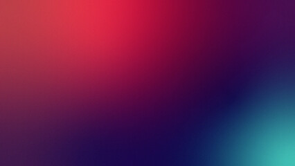 Black deep gradient abstract background with crimson, scarlet, magenta, purple and teal. Color gradient ombre blend with smooth transition, subtle light shimmer, noise grain particle texture and soft 