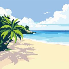 Obraz premium Vibrant floral meadow with tropical colors