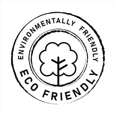 100% ECO Natural Icon Vector Sign