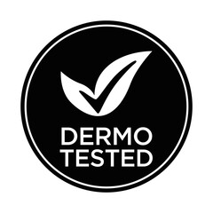 DERMO TESTED Symbol Vector Icon