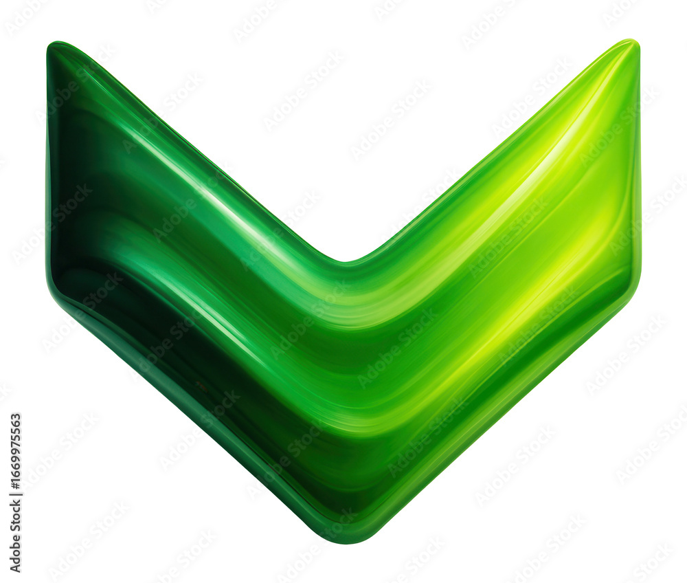 Wall mural chevron with a dynamic gradient