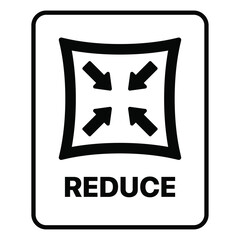 Reduce Icon Vector