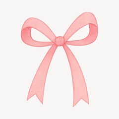 Elegant pink ribbon illustration.