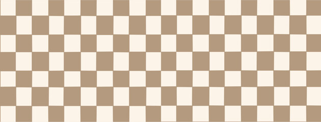 Check board seamless pattern background. Checkered board style. Chess Pattern. Grid geometric rectangle shape. Flat vector illustration 