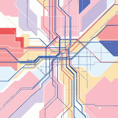 Abstract colorful network technology background