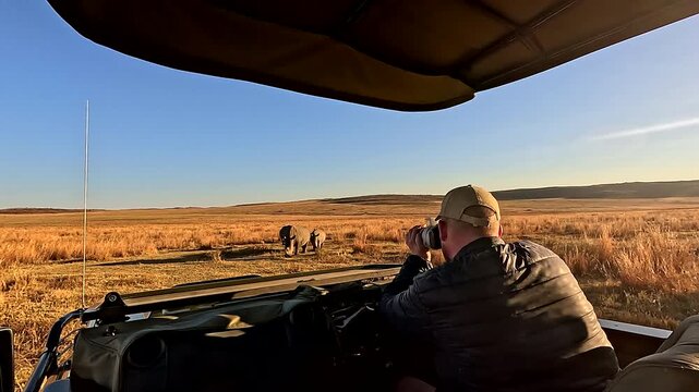 Video footage used by field guide for biomonitoring of endangered rhinos