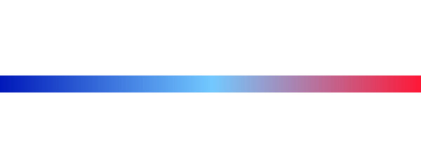 Horizontal thin gradient line from deep blue through cyan to magenta and red. Smooth linear color blend. Minimal sleek divider for web headers, UI accents, banners, progress bars, modern branding.HD