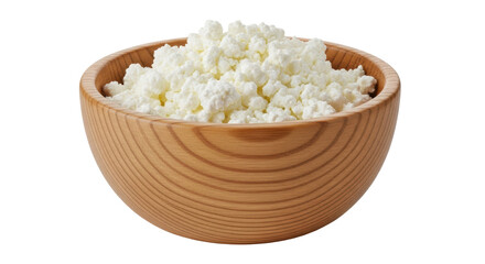 Isolated Bowl of Cottage Cheese
