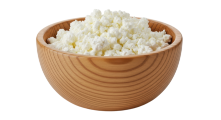Isolated Bowl of Cottage Cheese