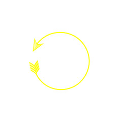 Circle Arrowhead Silhouette Vector Icon Set – Direction and Navigation Symbols on Transparent Background