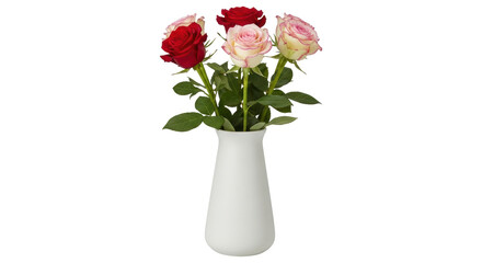 Isolated Roses In Vase