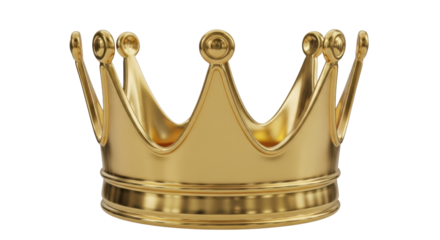 Isolated Golden Crown