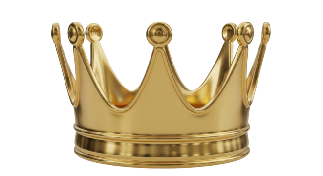 Isolated Golden Crown