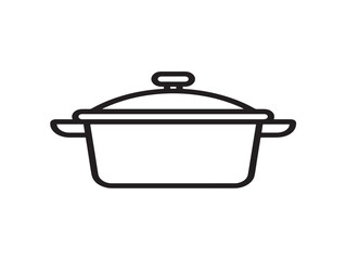 Professional Cooking Icon in Modern Minimal Clean Vector Artwork Illustration