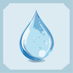 Vector Illustration of a Collection of Transparent Water Droplets, Isolated Design Elements for Creative Projects