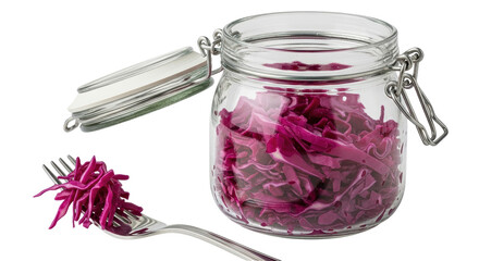 Isolated Red Cabbage Salad