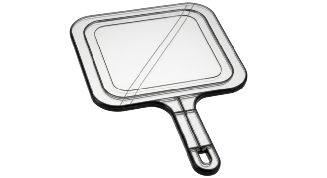 Isolated Transparent Hand Mirror
