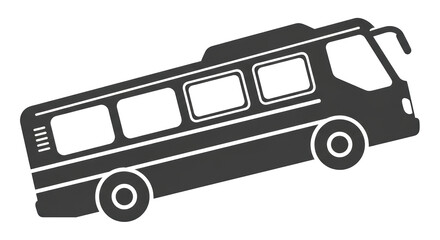 Isolated Bus Silhouette © Lisa