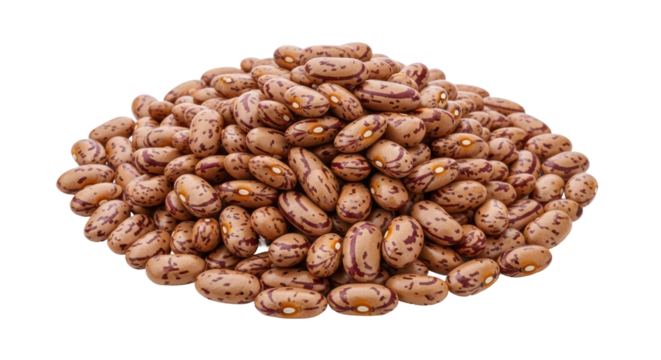Isolated Pinto Beans Pile
