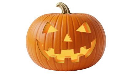 Isolated Jack-o'-Lantern