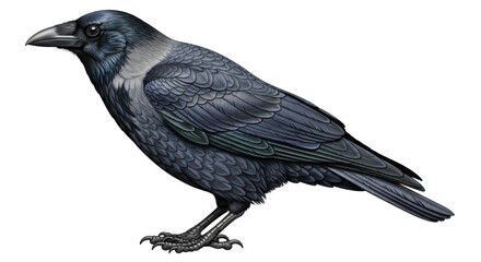 Isolated Hooded Crow