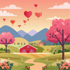 Fototapeta premium Valentine's Day card